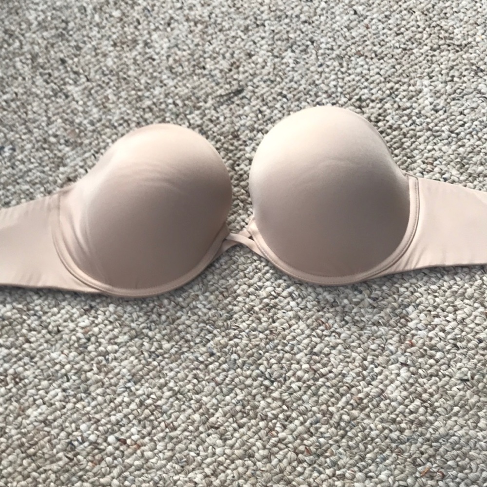 skin color strapless bra